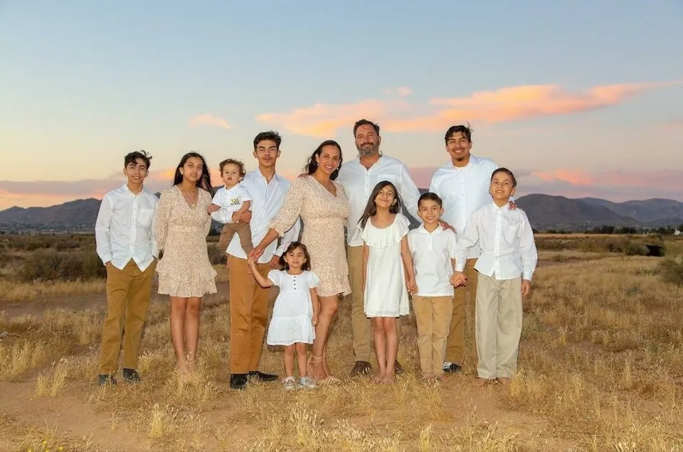 The Torres family, owners of Ocelot Roofing